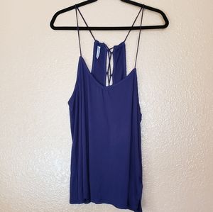 New RVCA Navy Blue Tank Top - Size: XL
